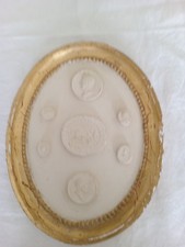 French Beautiful small oval pictures within a  oval mould  with gold frame