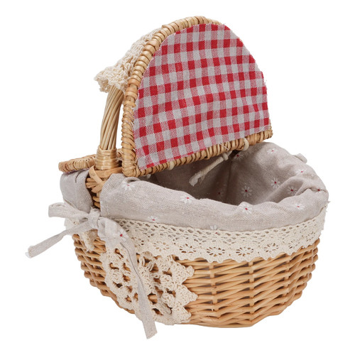 Empty picnic basket linen - empty,