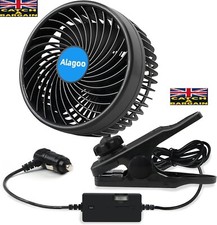 Alagoo Car Fan 6'' 12V Fan Cool Gadgets Clip Fan Portable Car Seat Fan (E764)