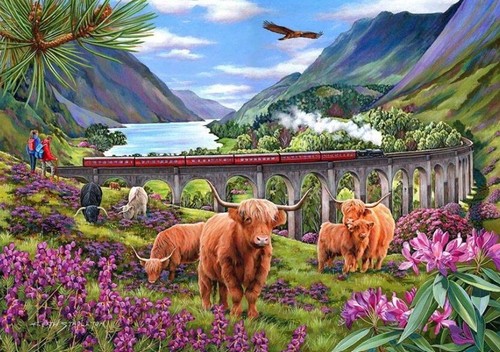 House puzzles glenfinnan - house,