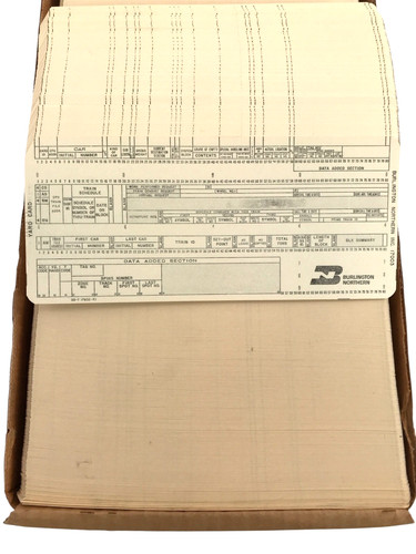 Burlington northern yard cards - northern,