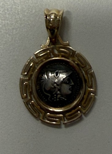 Sterling silver greek athena - silver,