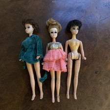 Palitoy Vintage Topper Dawn Dolls x 3 - for spares or repairs need tic