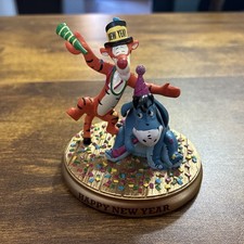Bradford Exchange Disney Magical Moments Figurine HAPPY NEW YEAR Tigger Eeyore