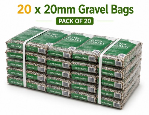 20mm gravel 25kg bags pack - 20mm,