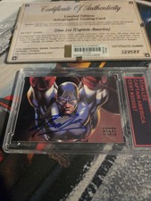 Captain America Card signed by