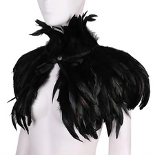 Feather Shrug Shawl Cape