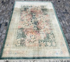 A SPLENDID OLD HANDMADE TRADITIONAL CHINESE ORIENTAL SILK  RUG (300 X 200 cm)*