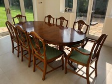 Yew Dining Table Full Set with
