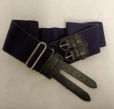 RN STABLE BELT - Waist: 30" , Royal Navy Blue , British Military Naval Issue