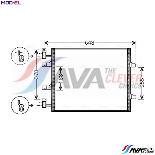 Condenser air conditioning - condenser,