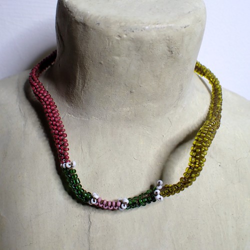 Zulu beads glass necklace - beads,