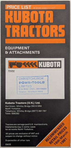 Original kubota tractors price - tractors,