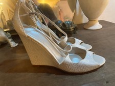 Karen Millen Snake white shoes