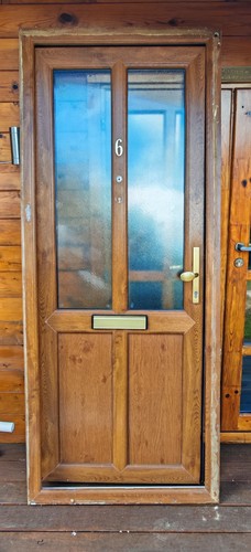Golden oak front door exterior - oak,