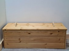 STORAGE TRUNK  farmhouse chest ottoman blanket box