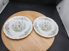 2 x Aynsley - Wild Tudor - Side Plates - Diameter 21cm