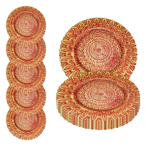Glass charger plates round - 13",