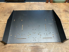 Fixed Vented Cantilever Data Cabinet Shelf  19" Black 370mm Deep