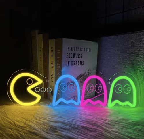 Pac man neon - light, gaming