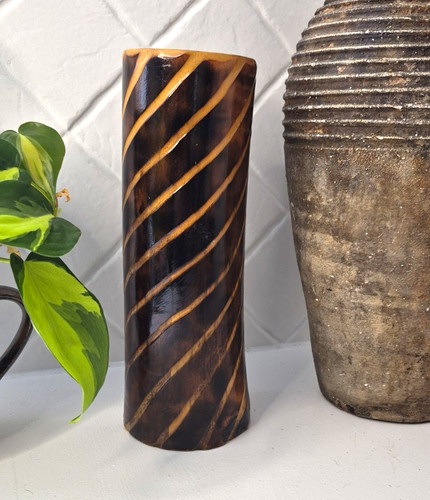 Vintage hand carved - carved, bamboo