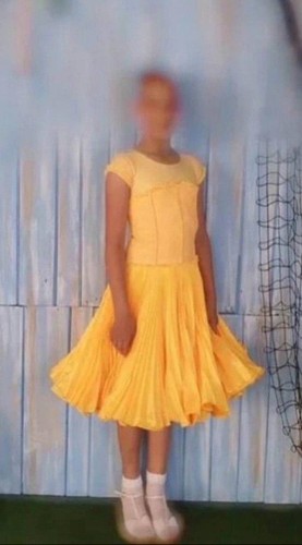 Ballroom dance dress yellow - ballroom,