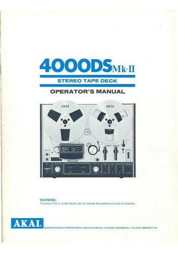 Akai 4000ds tape deck - akai,