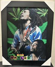 Bob Marley 3D Framed Picture 3 Images In 1 Frame Reggae Music Jamaica Rasta