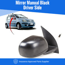 Fits Fiat Panda 2010-2012 Door Wing Mirror Manual Black Driver Side New