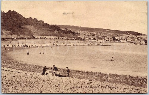 Lyme regis vintage postcard - regis,
