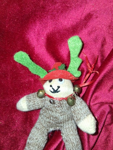 Vintage handmade sock monkey - vintage,