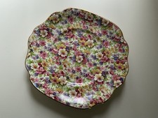 Vintage Chintz Du Barry James Kent Fenton cake Plate