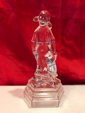 VINTAGE RCR 24% LEAD ROYAL CRYSTAL ROCK TEDDY & ME FIGURE ART GLASS MADE ITALY