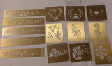 14 x Solid Brass Stencils