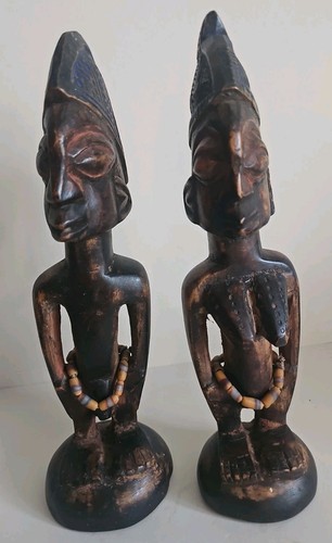 Yoruba ibeji fertility carved - yoruba,