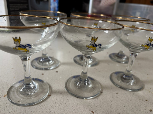 Babycham set glass - of,