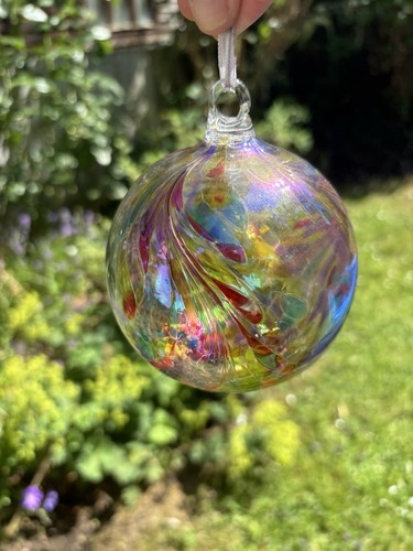 Hand blown iridescent - blown, art