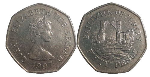 1997 bailiwick jersey 50p - of,
