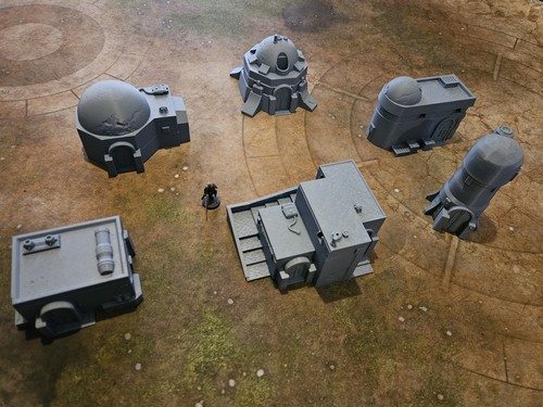 Star wars desert - star, buildings