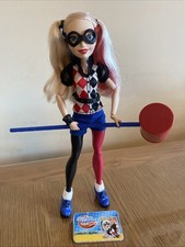 DC Superhero Girls Harley Quinn Doll 12” Action Figure & Accessories Mattel
