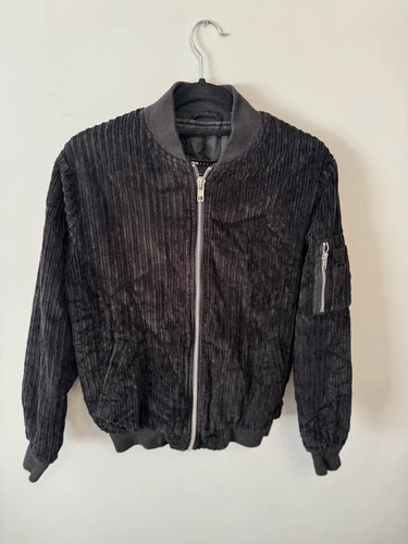 Asos black corduroy bomber - asos,