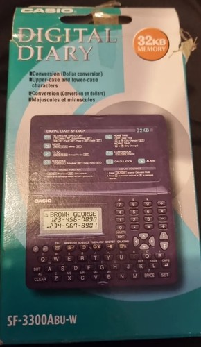 Casio digital diary - digital, sf-3300a