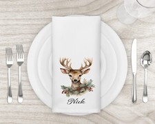 Reindeer personalised napkins