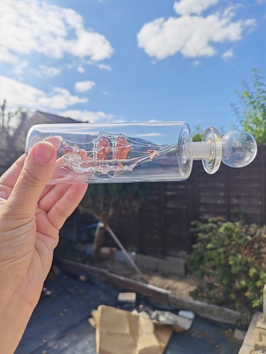 Vintage glass ship - glass, in