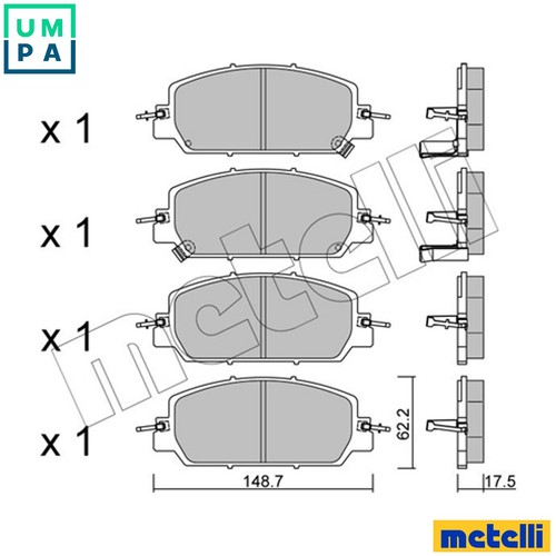 Brake pad set - brake,