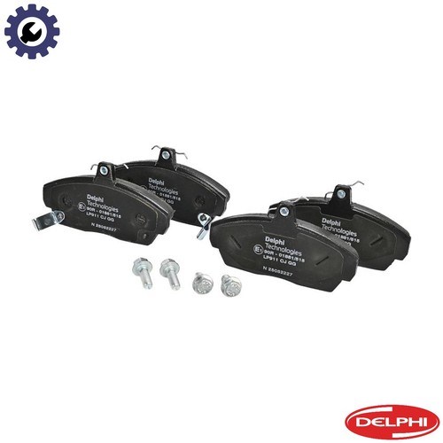 Brake pad set - pad,