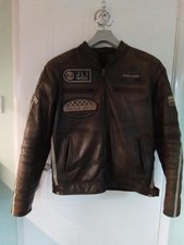 Used brown leather motorbike