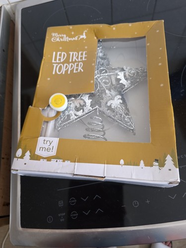 Christmas tree topper - christmas, silver