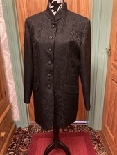 Beautiful Black Brocade Long