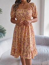 Women Summer Beach Boho Floral